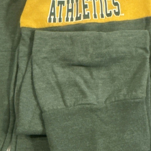 Women's New Era Las Vegas Oakland Athletics Colorblock Terry Full-Zip Hoodie 2XL - Picture 5 of 7